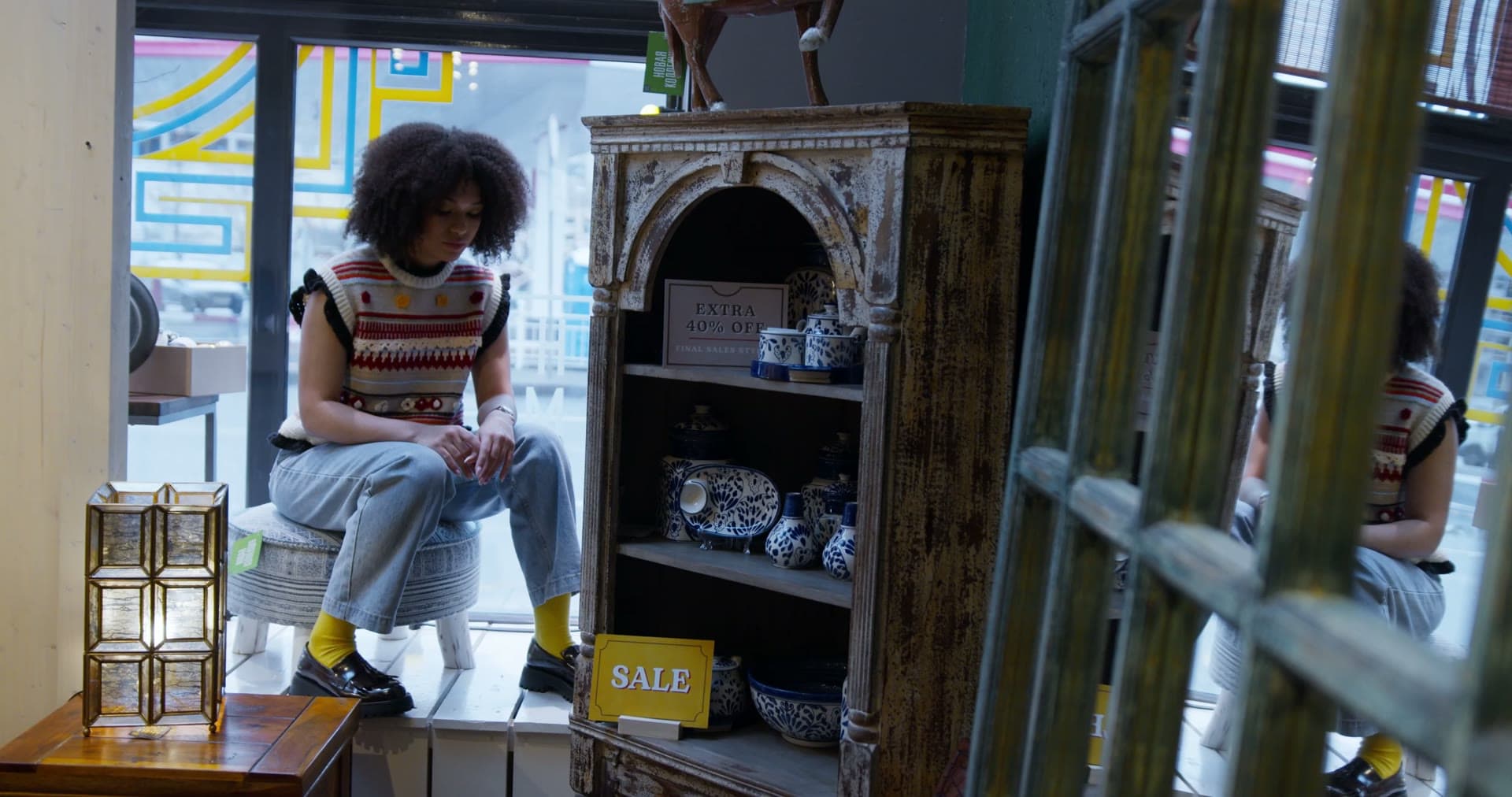 Warm, layered displays of gifts and home goods inside Jana's Favorite Finds